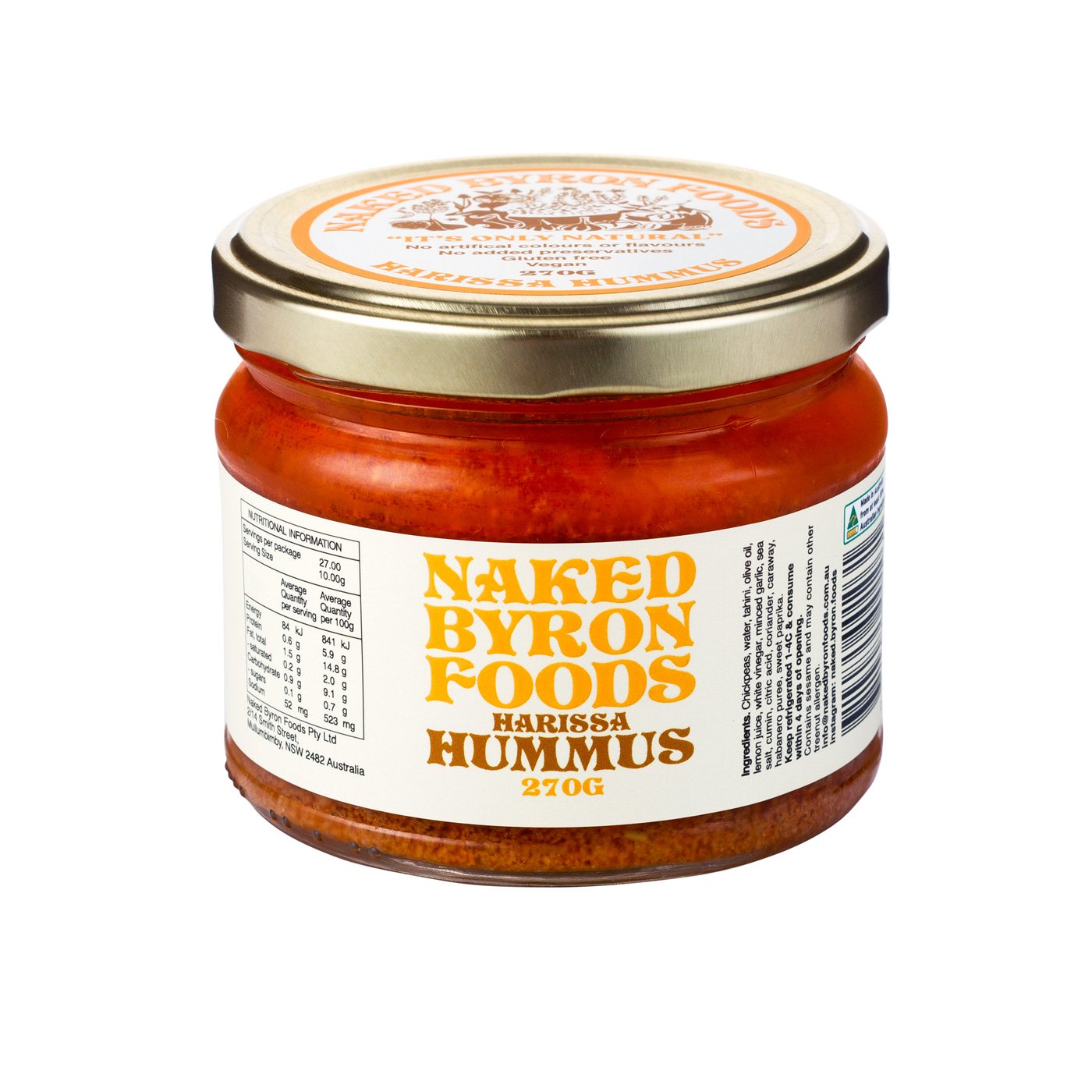 Naked Byron - *NEW* Smoked Paprika Hummus 270g x 6 (Carton 