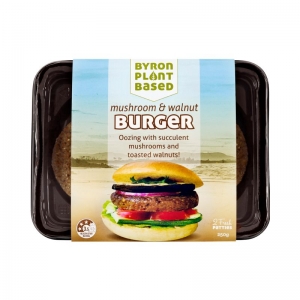 Byron Plant Based - Mushroom & Walnut Burger 2pk 250g