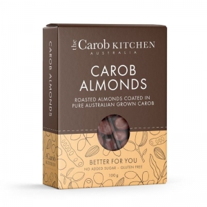 Carob - *NEW* COATED ALMONDS 100g x 6 (Carton)