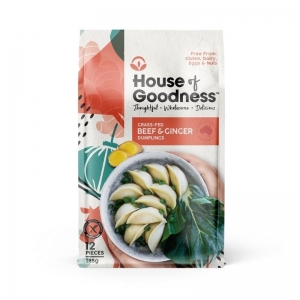 House of Goodness - *NEW SIZE* Beef & Ginger Dumplings 285g x 8 (Carton)