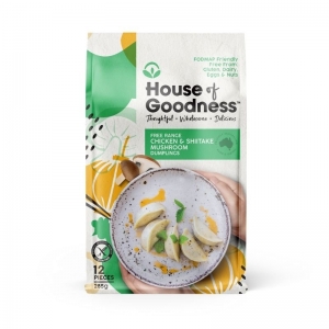 House of Goodness - *NEW SIZE* Chicken & Shiitake Dumplings 285g x 8 (Carton)