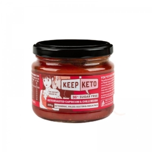 Keep Keto - Roasted Capsicum & Chilli Relish 300g (D300)