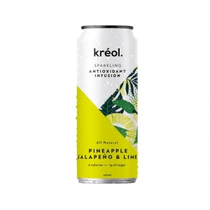 Kreol - Antioxidant CAN Pineapple, Jalapeno & Lime 330ml x 12 *NEW* (Carton) AIL