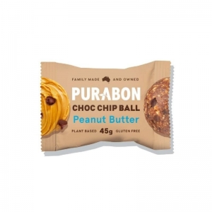 Purabon - Choc Chip Balls - Peanut Butter 45g x 12 (Carton)
