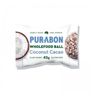 Purabon - Wholefood Balls - Coconut Cacao 43g x 12 (Carton) 0442