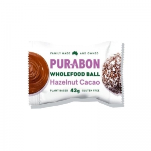 Purabon - Wholefood Balls - Hazelnut Cacao 43g x 12 (Carton) 0435