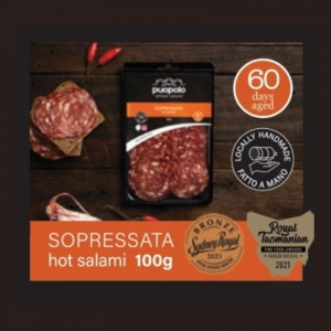 Puopolo Artisan Salumi - Sopressata Hot Salami 100g x 10 (Carton)