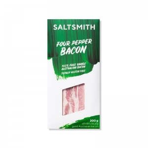 Saltsmith - Four Pepper Bacon 5 x 200g GREEN (Case) (Refrigerated)