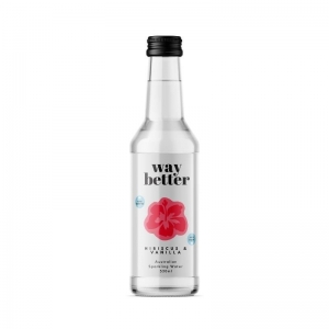Way Better Drinks - Hibiscus & Vanilla Sparkling Water 330ml x 12