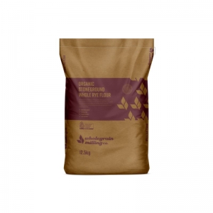 Wholegrain Milling Co - Organic Stoneground Whole Rye Flour 12.5kg