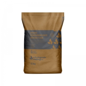 WMC - Organic Unbleached White Heritage 12.5kg Bag - WUBHF12.5 CREAM/LIGHT BROWN