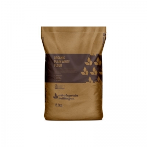 Wholegrain Milling Co - Organic Plain White Flour 12.5kg Bag -